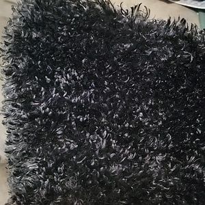 Black fuzzy scarf